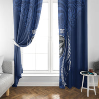 Auckland 2026 Rugby Custom Window Curtain NZ Maori Silver Fern