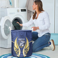 Bay of Plenty 2026 Rugby Custom Laundry Basket NZ Maori Silver Fern LT14 - Polynesian Pride
