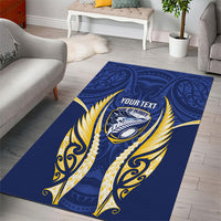 Bay of Plenty 2026 Rugby Custom Area Rug NZ Maori Silver Fern