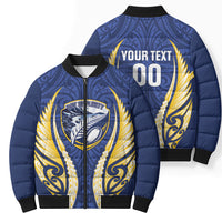 Bay of Plenty 2026 Rugby Custom Bomber Puffer Jacket NZ Maori Silver Fern LT14 - Polynesian Pride