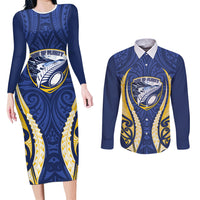 Bay of Plenty 2026 Rugby Custom Couples Matching Long Sleeve Bodycon Dress and Long Sleeve Button Shirt NZ Maori Silver Fern