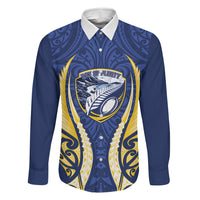 Bay of Plenty 2026 Rugby Custom Family Matching Mermaid Dress and Hawaiian Shirt NZ Maori Silver Fern LT14 Daughter's Dress Blue - Polynesian Pride