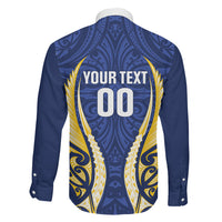Bay of Plenty 2026 Rugby Custom Family Matching Summer Maxi Dress and Hawaiian Shirt NZ Maori Silver Fern LT14 Son's Shirt Blue - Polynesian Pride