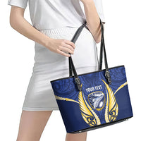 Bay of Plenty 2026 Rugby Custom Leather Tote Bag NZ Maori Silver Fern