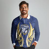 Bay of Plenty 2026 Rugby Custom Long Sleeve Polo Shirt NZ Maori Silver Fern LT14 - Polynesian Pride