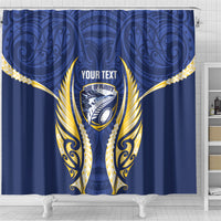 Bay of Plenty 2026 Rugby Custom Shower Curtain NZ Maori Silver Fern