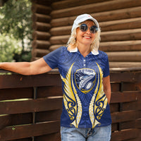 Bay of Plenty 2026 Rugby Custom Women Polo Shirt NZ Maori Silver Fern LT14 - Polynesian Pride