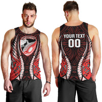 Canterbury 2026 Rugby Custom Men Tank Top NZ Maori Silver Fern LT14 - Polynesian Pride