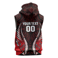 Canterbury 2026 Rugby Custom Sleeveless Hoodie NZ Maori Silver Fern LT14 - Polynesian Pride
