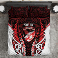 Counties Manukau 2026 Rugby Custom Bedding Set NZ Maori Silver Fern