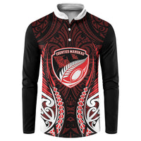 Counties Manukau 2026 Rugby Custom Button Sweatshirt NZ Maori Silver Fern