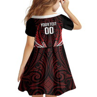 Counties Manukau 2026 Rugby Custom Family Matching Long Sleeve Bodycon Dress and Hawaiian Shirt NZ Maori Silver Fern LT14 - Polynesian Pride
