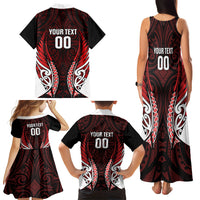 Counties Manukau 2026 Rugby Custom Family Matching Tank Maxi Dress and Hawaiian Shirt NZ Maori Silver Fern LT14 - Polynesian Pride