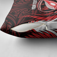 Counties Manukau 2026 Rugby Custom Pillow Cover NZ Maori Silver Fern LT14 - Polynesian Pride