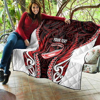Counties Manukau 2026 Rugby Custom Quilt NZ Maori Silver Fern LT14 - Polynesian Pride