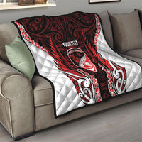 Counties Manukau 2026 Rugby Custom Quilt NZ Maori Silver Fern LT14 - Polynesian Pride