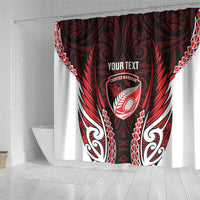 Counties Manukau 2026 Rugby Custom Shower Curtain NZ Maori Silver Fern LT14 - Polynesian Pride