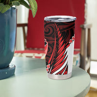Counties Manukau 2026 Rugby Custom Tumbler Cup NZ Maori Silver Fern LT14 - Polynesian Pride