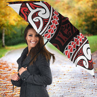 Counties Manukau 2026 Rugby Custom Umbrella NZ Maori Silver Fern LT14 - Polynesian Pride