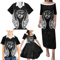 Hawke's Bay 2026 Rugby Custom Family Matching Puletasi and Hawaiian Shirt NZ Maori Silver Fern LT14 - Polynesian Pride