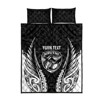 Hawke's Bay 2026 Rugby Custom Quilt Bed Set NZ Maori Silver Fern LT14 - Polynesian Pride