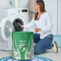 Manawatu 2026 Rugby Custom Laundry Basket NZ Maori Silver Fern