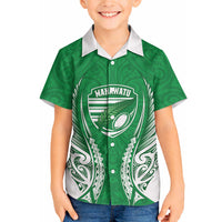 Manawatu 2026 Rugby Custom Hawaiian Shirt NZ Maori Silver Fern LT14 - Polynesian Pride