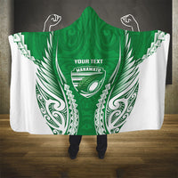 Manawatu 2026 Rugby Custom Hooded Blanket NZ Maori Silver Fern LT14 - Polynesian Pride