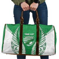Manawatu 2026 Rugby Custom Travel Bag NZ Maori Silver Fern LT14 Green - Polynesian Pride