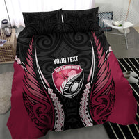 North Harbour 2026 Rugby Custom Bedding Set NZ Maori Silver Fern LT14 - Polynesian Pride