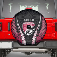 North Harbour 2026 Rugby Custom Spare Tire Cover NZ Maori Silver Fern LT14 - Polynesian Pride