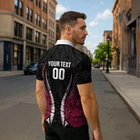 North Harbour 2026 Rugby Custom Zipper Polo Shirt NZ Maori Silver Fern