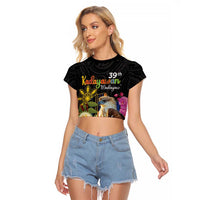 Kadayawan Philippines Raglan Cropped T Shirt Filipino Eagle Happy 39th Anniversary