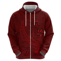 Oxblood Polynesia Hoodie Hawaiian Tribal Hammerhead Shark Tattoo