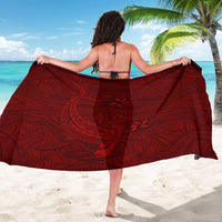 Oxblood Polynesia Sarong Hawaiian Tribal Hammerhead Shark Tattoo