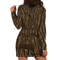 Kioranga Moriori New Zealand Hoodie Dress Kopi Rakau Carving Art LT14 - Polynesian Pride
