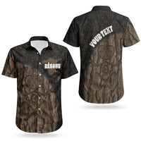 Moriori Kekoru New Zealand Personalised Couples Matching Off Shoulder Short Dress and Hawaiian Shirt Kopi Rakau Carving Chatham Islands Map LT14 - Polynesian Pride