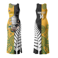 New Zealand Australia Rugby Bledisloe 2026 Custom Couples Matching Tank Maxi Dress and Hawaiian Shirt Champion Trophy Maori Aboriginal Art LT14 - Polynesian Pride