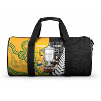 New Zealand Australia Rugby Bledisloe 2026 Duffle Bag Champion Trophy Maori Aboriginal Art