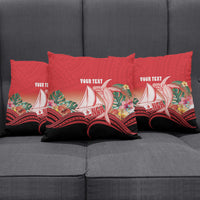 Vavau Sailing Festival Tonga Personalised Pillow Cover Humpback Whale Sailboat Tropical Vibes LT14 - Polynesian Pride