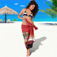 Vavau Sailing Festival Tonga Personalised Sarong Humpback Whale Sailboat Tropical Vibes LT14 - Polynesian Pride