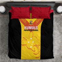 Papua New Guinea Rubgby Bedding Set Pacific 2023 Go PNG Kumuls LT14 Yellow - Polynesian Pride