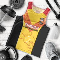 Custom Papua New Guinea Rubgby Men Tank Top Pacific 2023 Go PNG Kumuls LT14 Yellow - Polynesian Pride