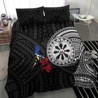 Philippines Strong Bedding Set Filipino Map Polynesian Tattoo - Polynesian Pride