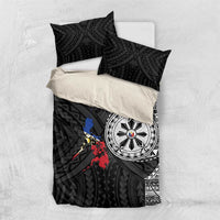 Philippines Strong Bedding Set Filipino Map Polynesian Tattoo - Polynesian Pride