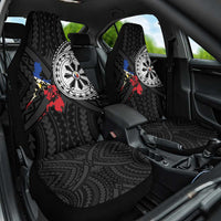 Philippines Strong Car Seat Cover Filipino Map Polynesian Tattoo - Polynesian Pride