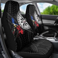 Philippines Strong Car Seat Cover Filipino Map Polynesian Tattoo - Polynesian Pride