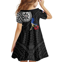Philippines Strong Family Matching Off Shoulder Short Dress and Hawaiian Shirt Filipino Map Polynesian Tattoo LT14 - Polynesian Pride