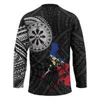 Philippines Strong Hockey Jersey Filipino Map Polynesian Tattoo LT14 - Polynesian Pride