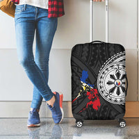 Philippines Strong Luggage Cover Filipino Map Polynesian Tattoo - Polynesian Pride